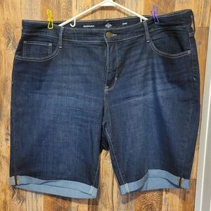 St. John's Bay Dark Blue Denim Bermuda Shorts